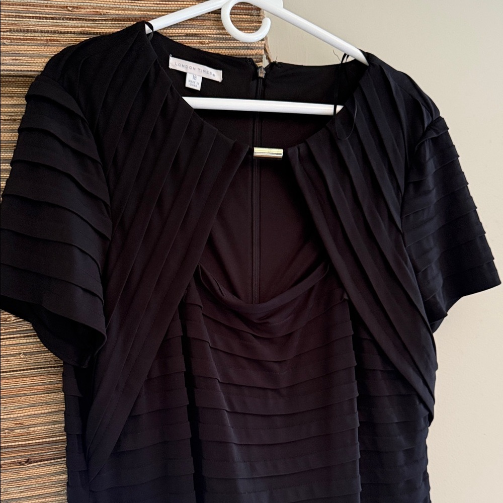 London Times Classic Black Dress